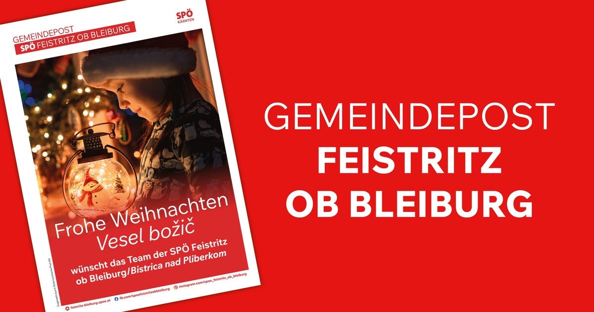 Gemeindepost Feistritz ob Bleiburg &ndash; Dezember 2025